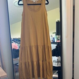 GAP Sleeveless Brown Maxi Dress